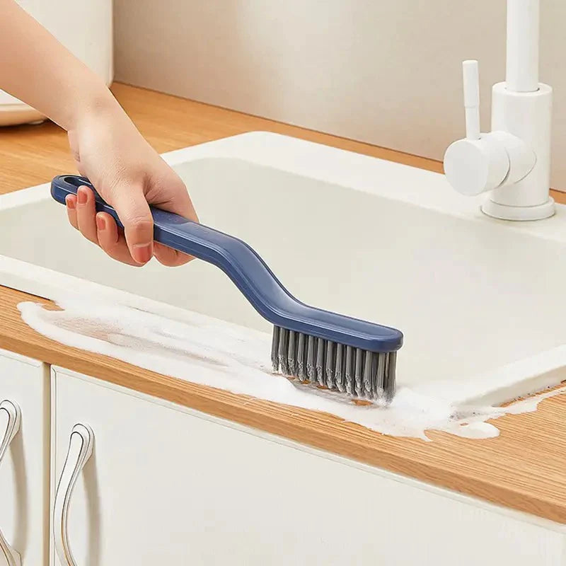 2-in-1Multipurpose Bathroom Tile Floor Gap Cleaning Brush Window Groove Brush Convenient Household Corner Cleaning Tools