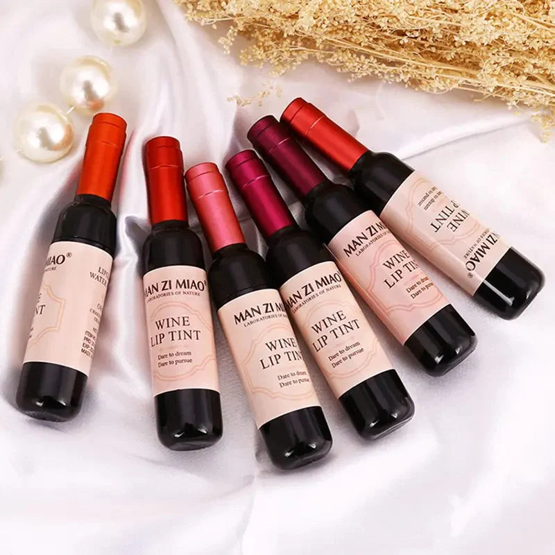 6pcs/set Wine Lip and Cheek Tint