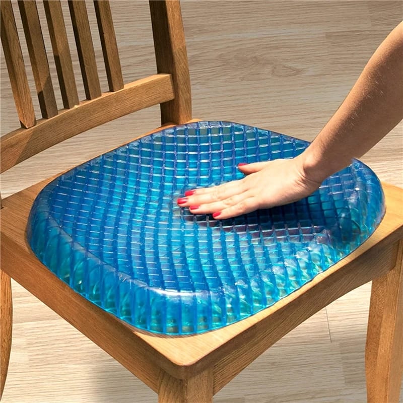 Honeycomb Pain Relief seat Cushion Silicone Flex Pillow Gel Orthopedic Seat Cushion Pad for Car, Office Chair, Wheelchair, or Home, Pressure Sore Relief